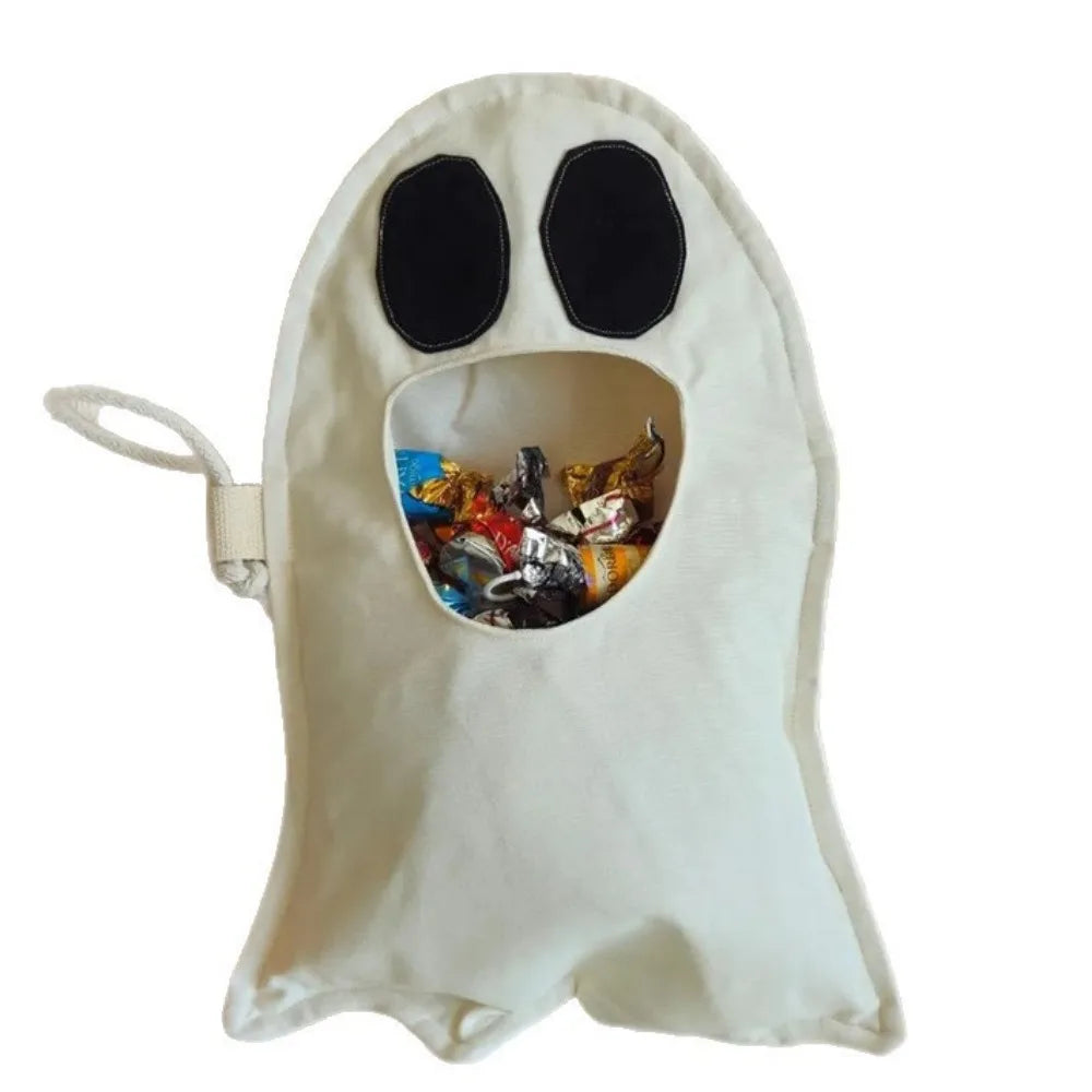 Halloween Ghost Drawstring Treat Bag