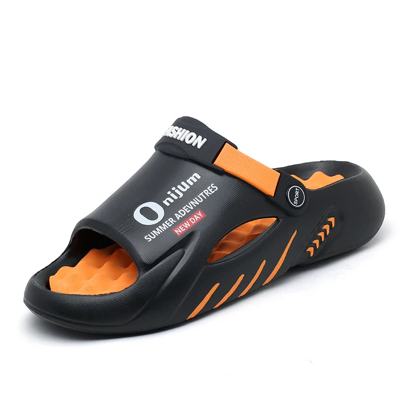 Men's EVA Platform Slides — Soft-Sole Sandals for Indoor & Outdoor Wear