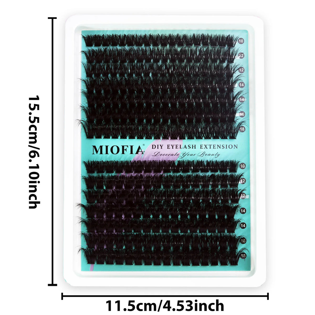 Mixed-Length Cluster False Eyelashes