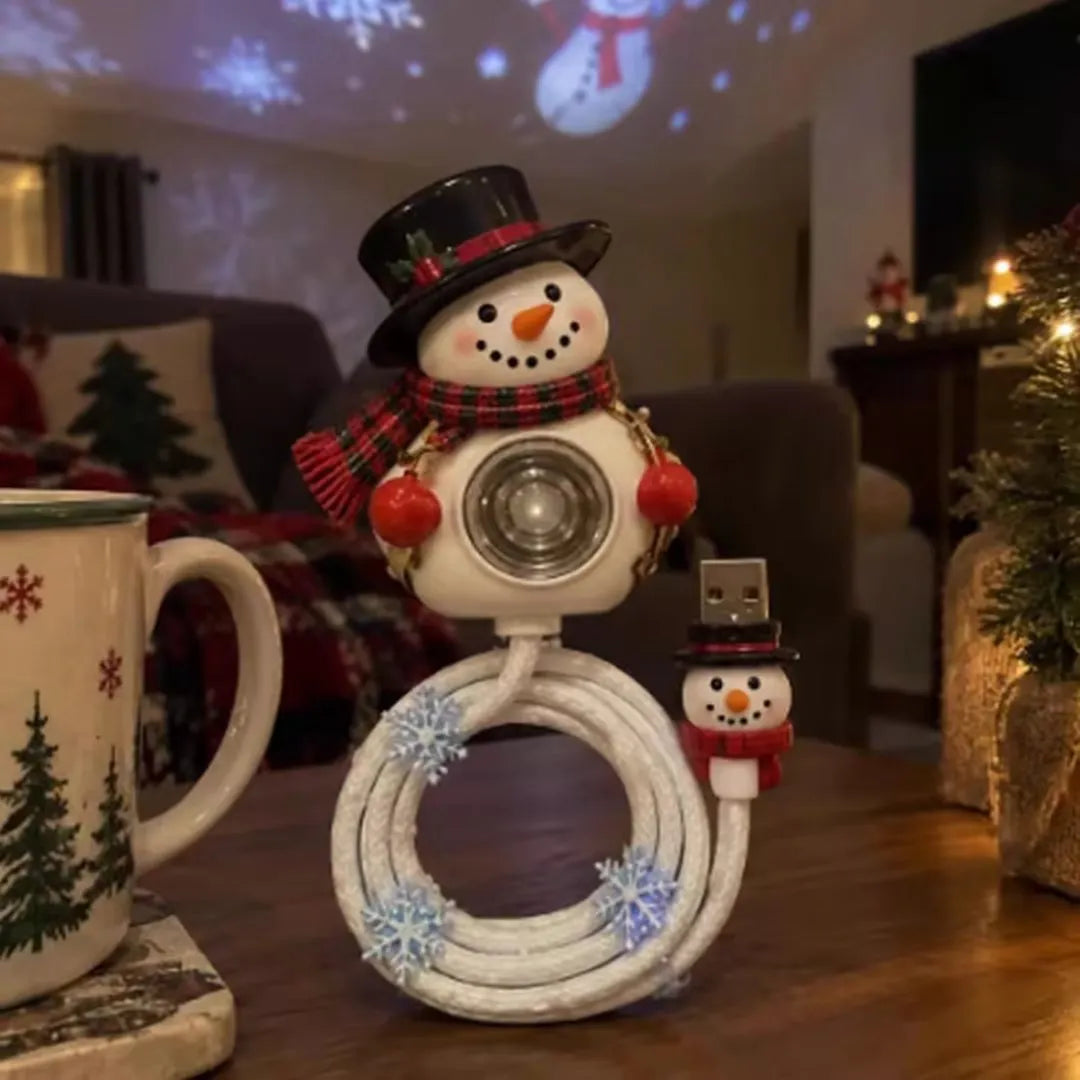 DIY USB-Powered Christmas LED Projection Lamp Kit with Festive Lampshade and Decorative Accessories for Indoor Holiday Displays