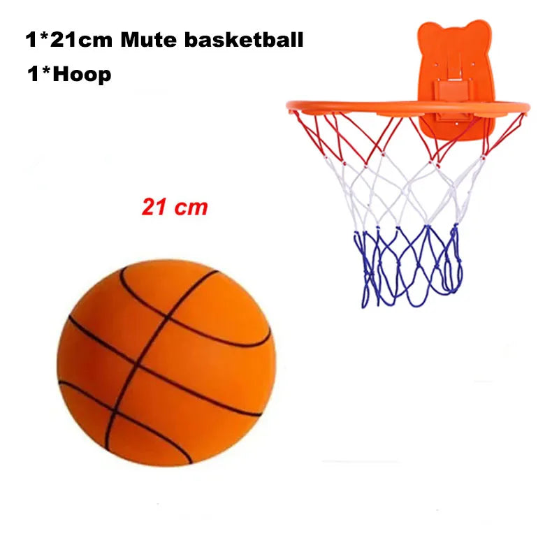 Silent Foam Basketball – Soft No-Noise Indoor Practice Ball (Sizes 3/5/7)