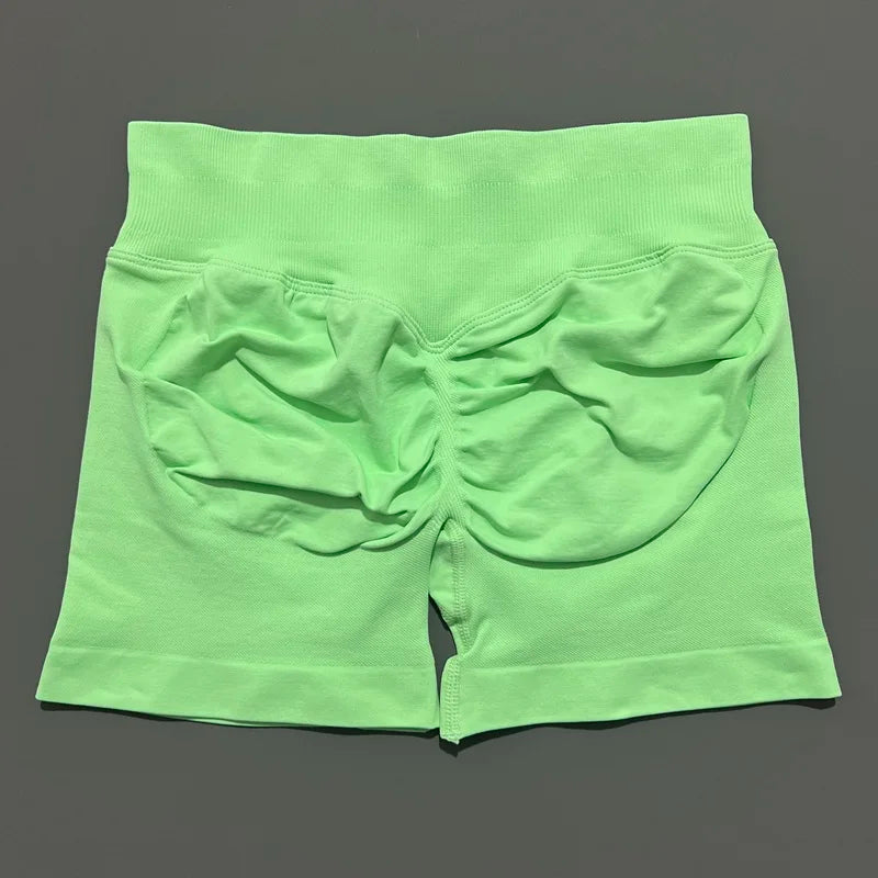 Women’s Seamless Biker Shorts – 4.5″ Low-Waist Fitness & Workout Shorts