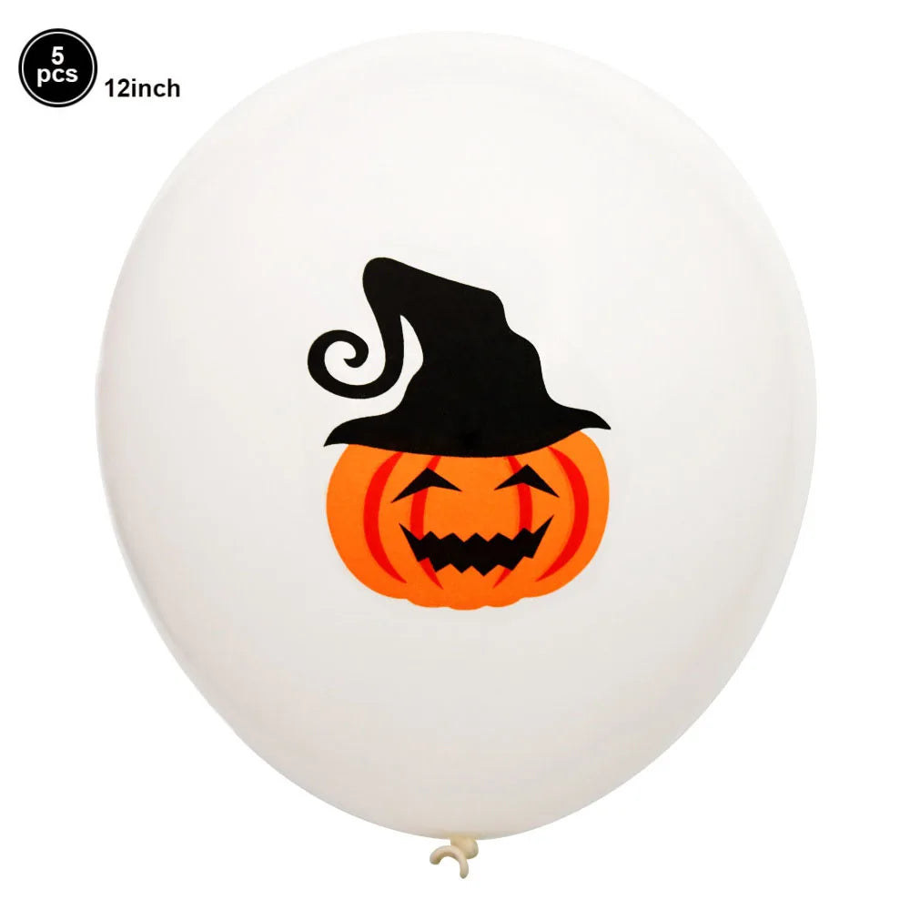 Halloween 12-Inch Latex Balloons for Spooky Party Decorations