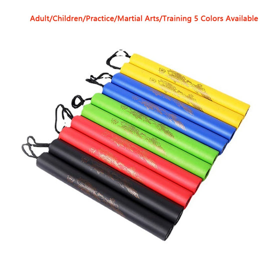 Martial Arts Foam Nunchakus: Kids Rope Chains Plastic Kung Fu Wushu Training Tool for Beginners