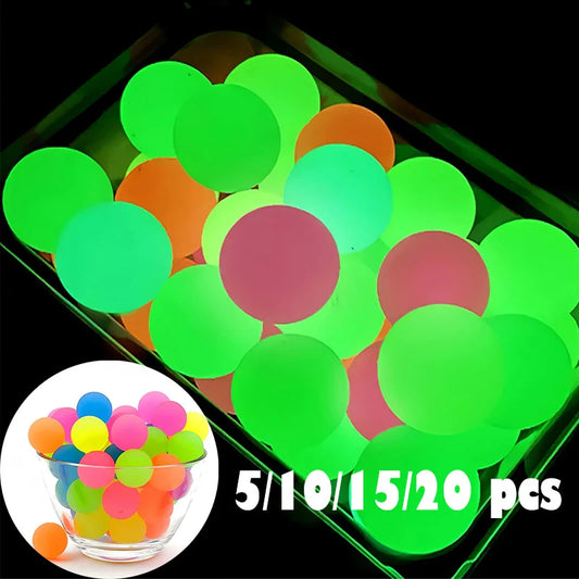Glow-in-the-Dark Rubber Bouncy Balls