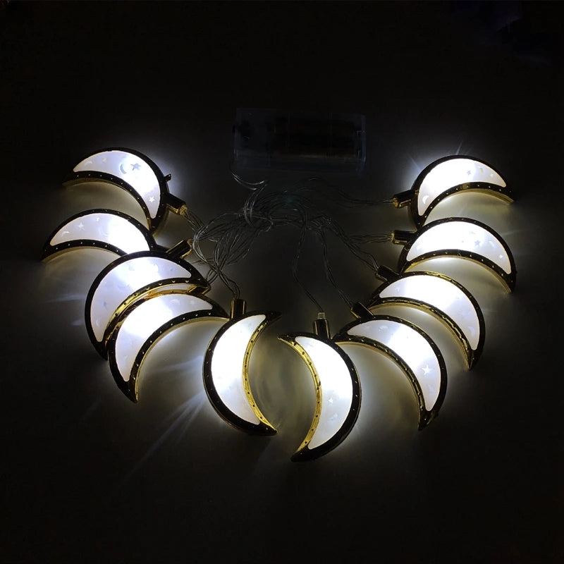 Ramadan & Eid LED Lantern String Lights – Decorative Hanging Lights for Home, Party & Festival Decor