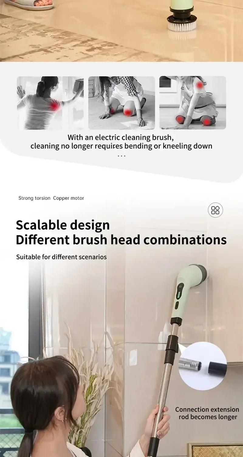 Cordless Electric Spin Cleaning Brush