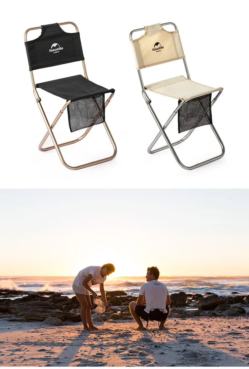 Naturehike Ultralight Portable Folding Beach Chair – Camping, Hiking, Fishing & Picnic