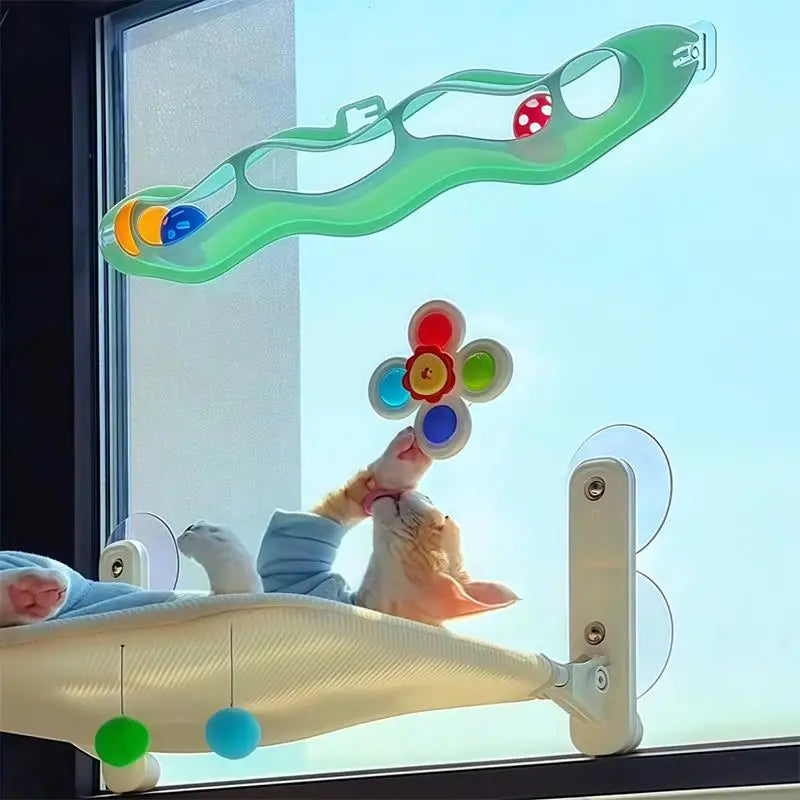 Suction Cup Spinner Cat Toy