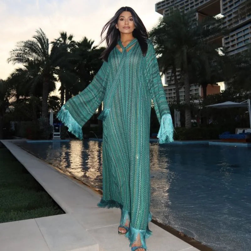 Women's Tassel Maxi Dress