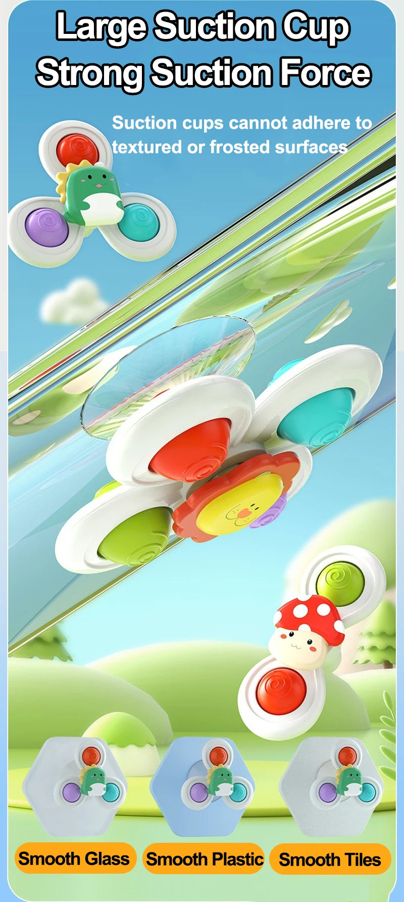 Suction Cup Spinner Cat Toy