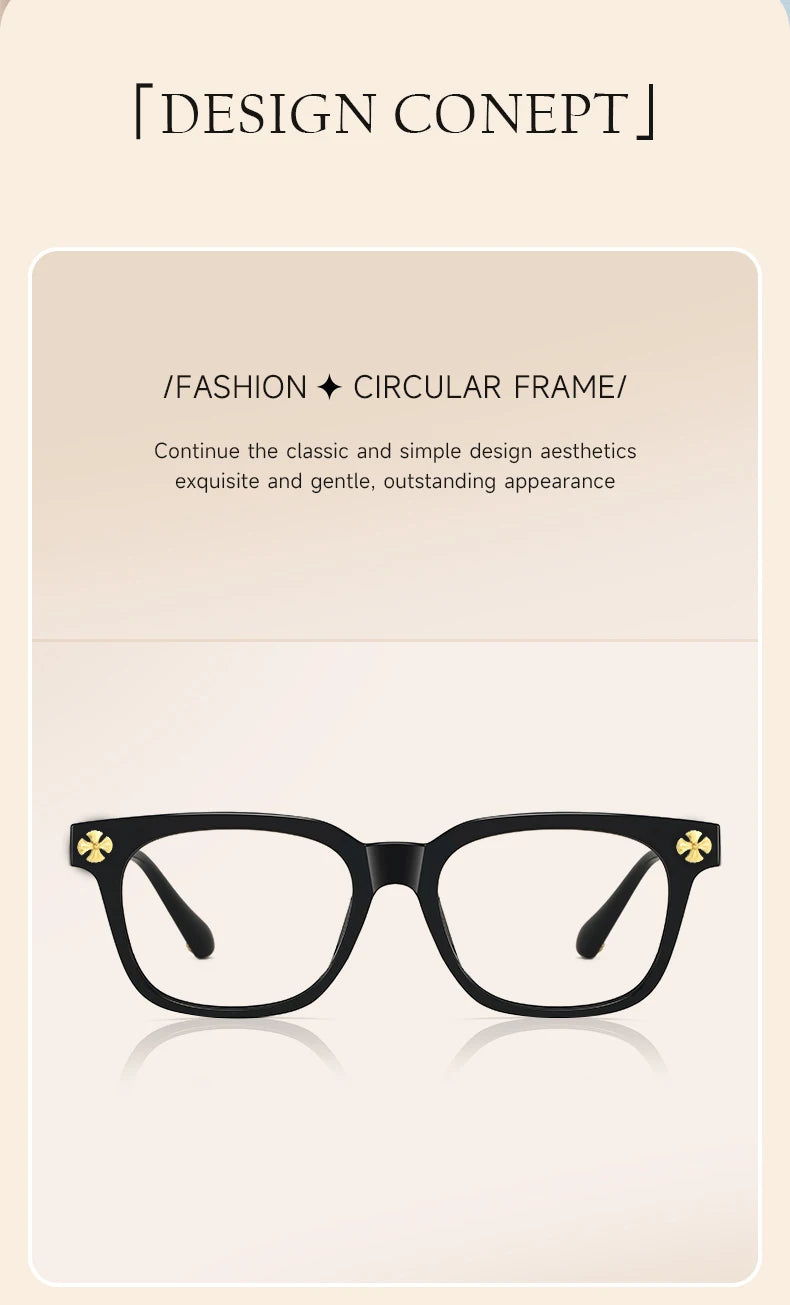 Beau Five Square Blue Light Blocking Glasses — Lightweight Everyday Eyewear for Women