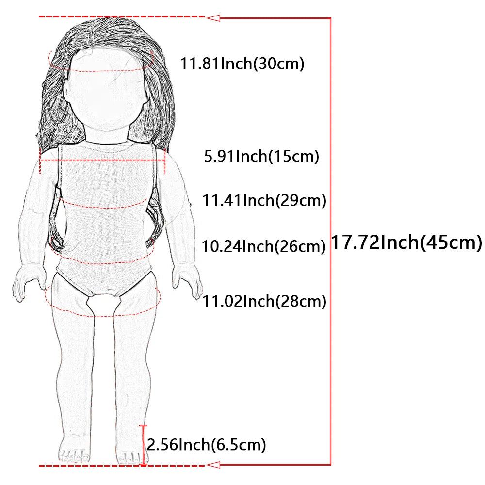 Doll Care Accessories for 18-Inch and 43 cm Dolls