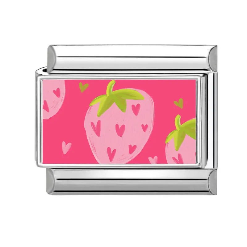 Italian Charm Links – Heart, Flower, Cat & Cherry Designs – Fits 9mm Stainless Steel Bracelets – DIY Jewelry Making Gift for Women