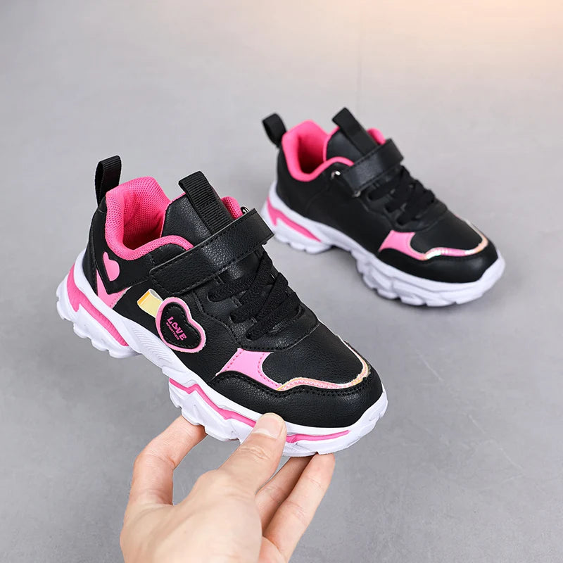 2025 popular fashion casual sports shoes for girls, flat bottomed lightweight sports shoes