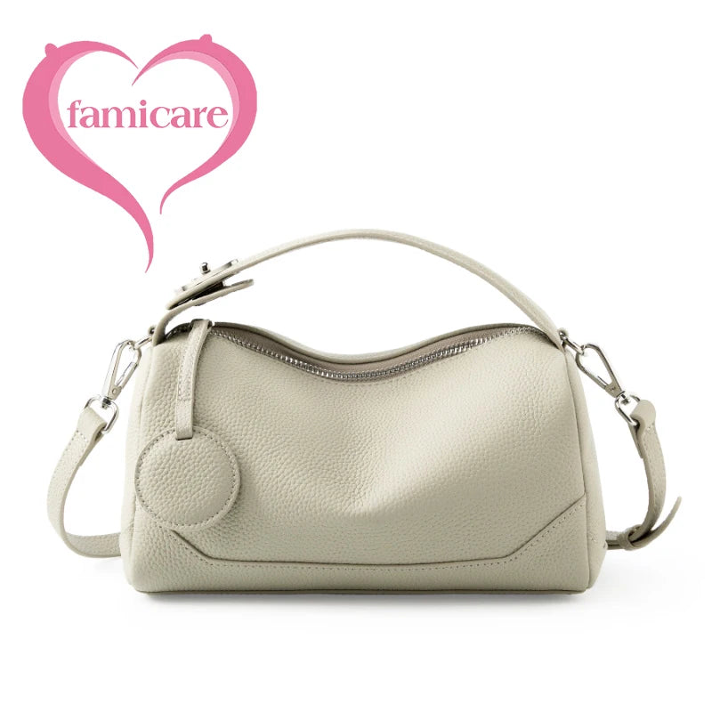 Women’s Casual Leather Tote Bag – Large Soft Cowhide Shoulder Purse for Shopping & Travel