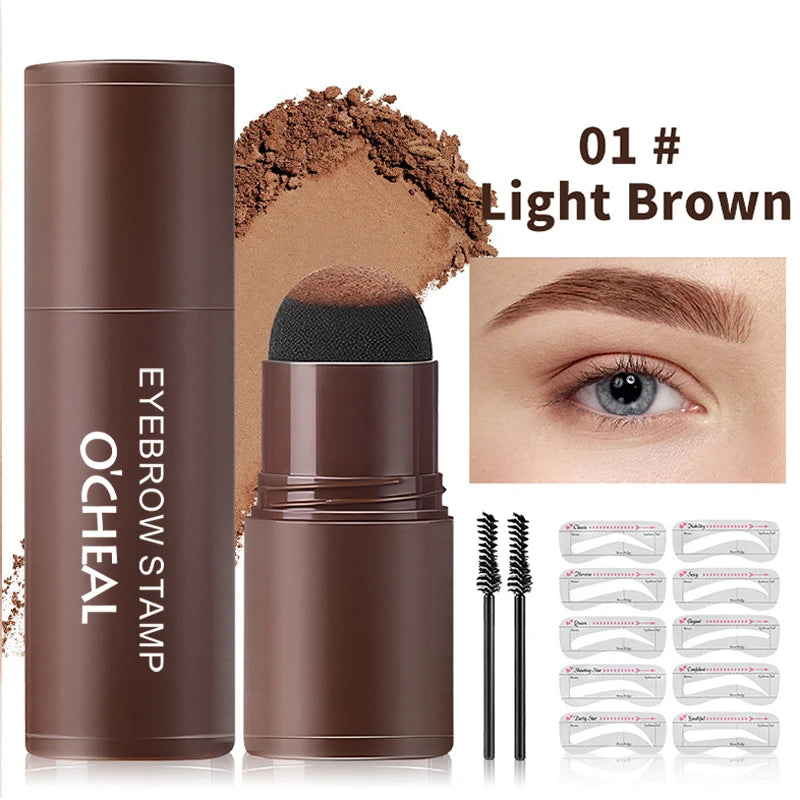 O'CHEAL Eyebrow Stamp Powder and Hairline Touch-Up Kit