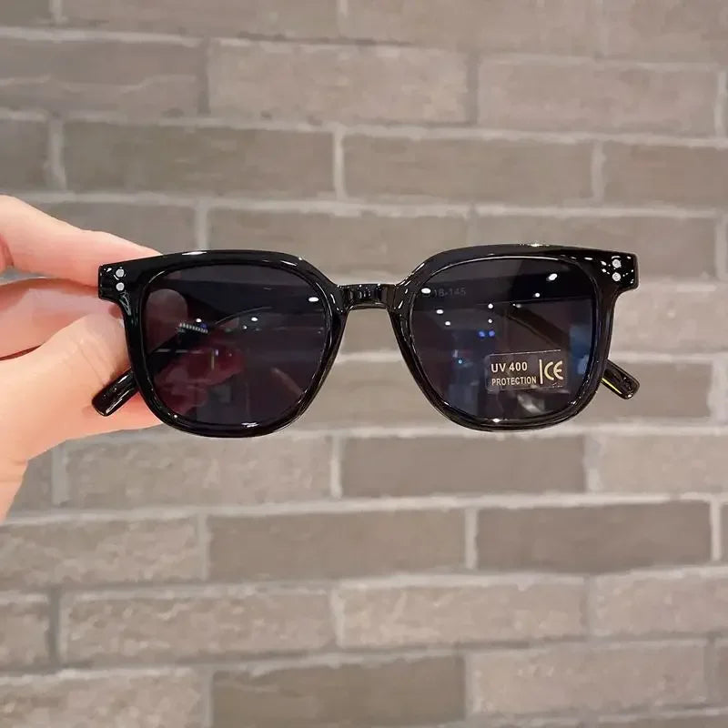 Kids Vintage Square Sunglasses – UV400 Protection | Cute Outdoor Fashion Shades for Girls & Boys
