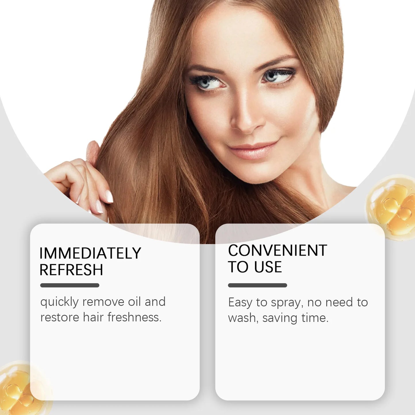 Volumizing Dry Shampoo Spray – Adds Volume, Absorbs Oil & Eliminates Odor, Instant No-Wash Hair Refresh (150ml)