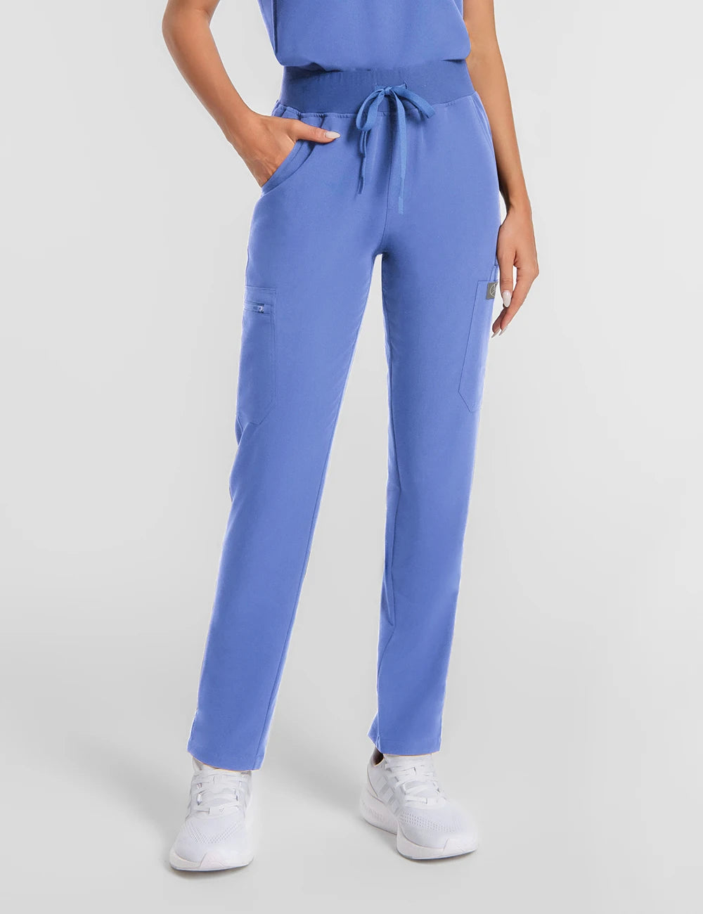 Women’s Antibacterial Scrubs Set – Soft V-Neck Top & Wrinkle-Resistant Pants