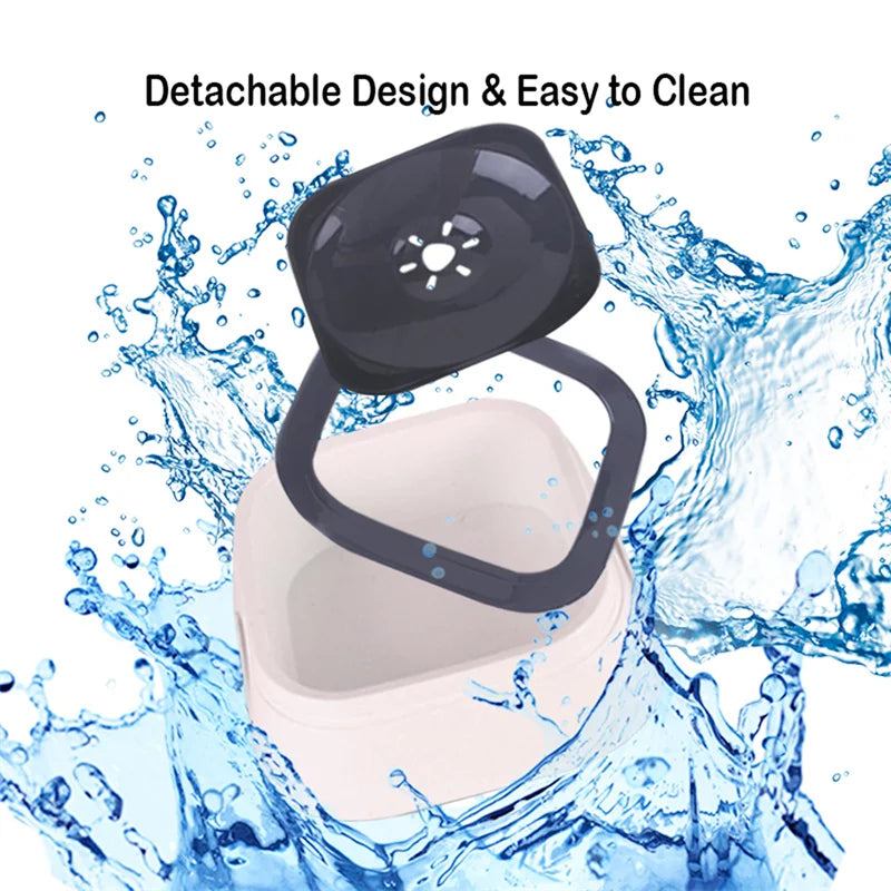 Anti-Splash Pet Water Bowl – Large Capacity Drinking Bowl for Dogs and Cats