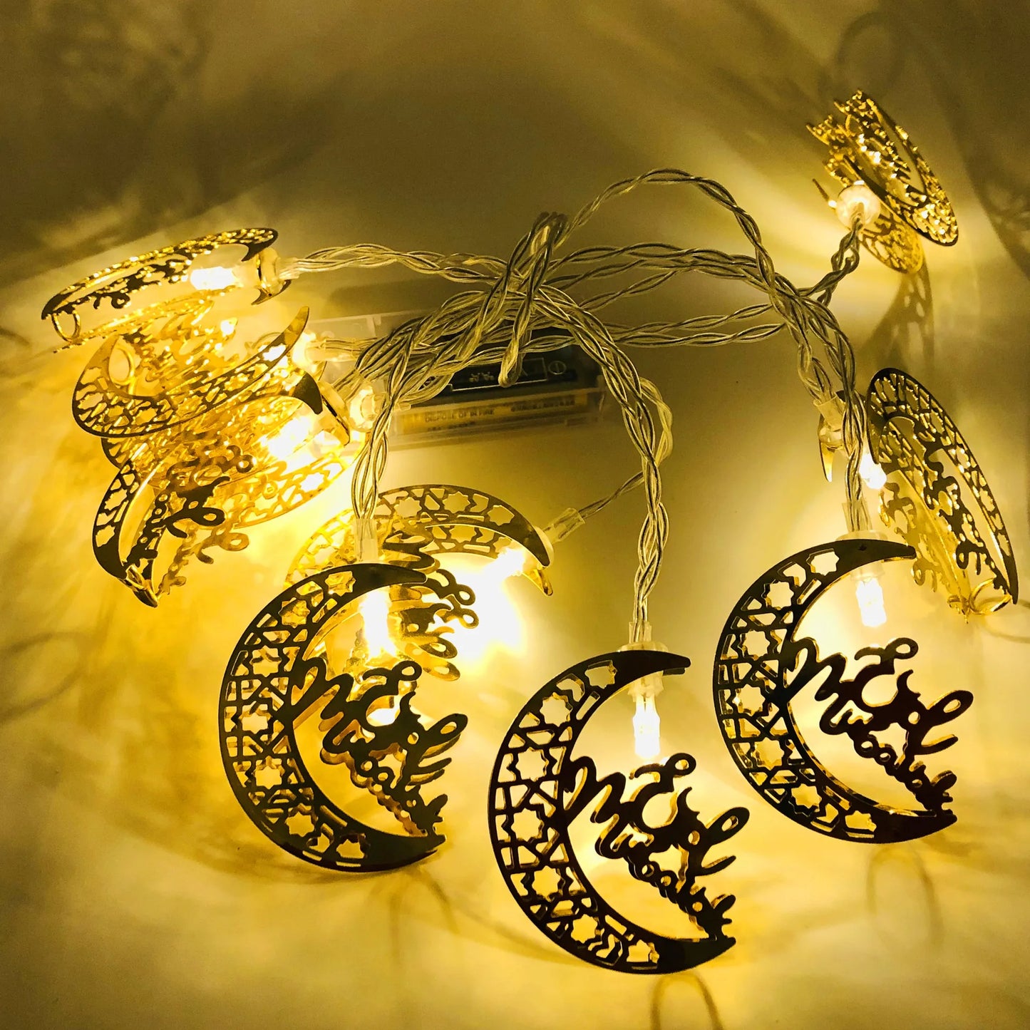 Ramadan & Eid LED Lantern String Lights – Decorative Hanging Lights for Home, Party & Festival Decor