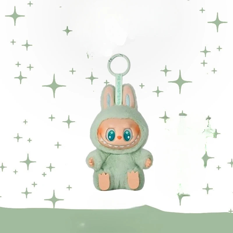 Transparent Protective Display Cover for Labubu Monster Toy – Cute Elf Plushie Storage Box for Party Dolls