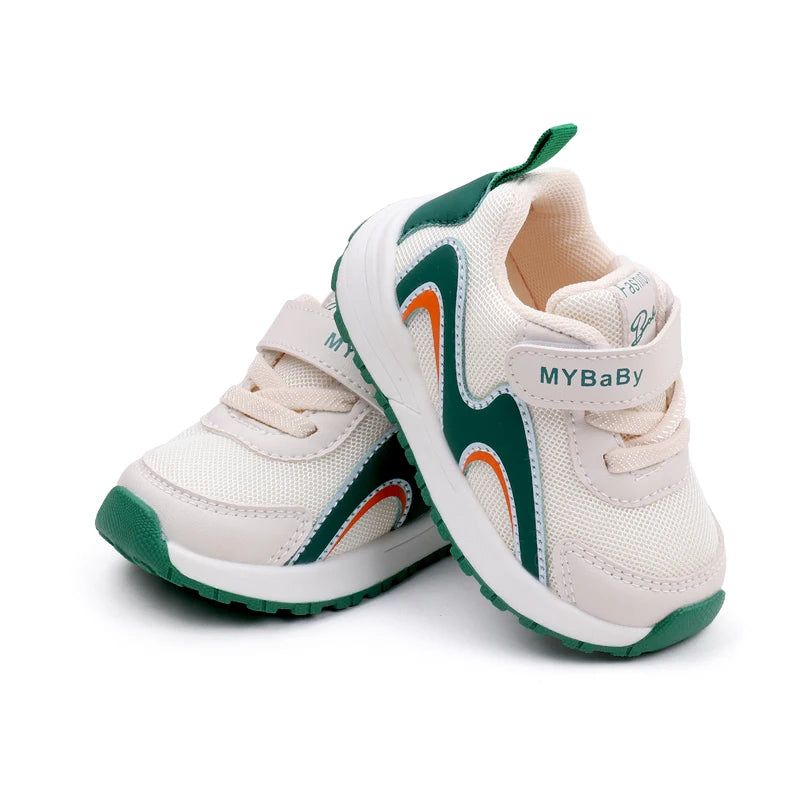 Breathable Soft-Step Toddler Sneakers – Lightweight Anti-Slip Shoes for Boys & Girls (1–3 Years, Spring/Autumn Wear)
