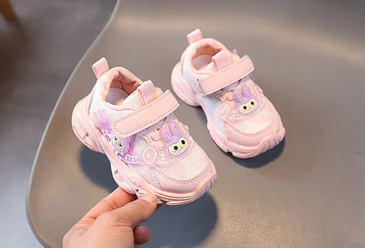 MINISO LED Light-Up Toddler Shoes – Soft, Non-Slip Casual Sneakers for Boys & Girls, Spring/Autumn