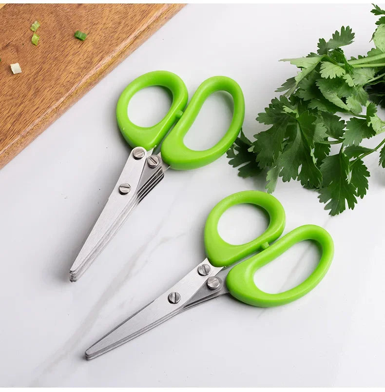 Premium Stainless Steel Kitchen Shears with Multi-Layer Blades for Fast Food Preparation