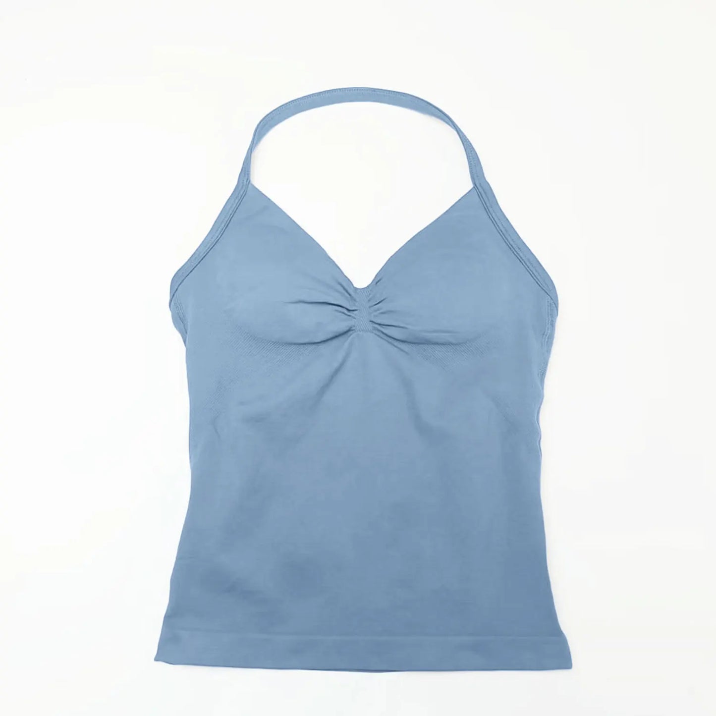 Women's Seamless Longline Yoga Tank Top with Removable Pads