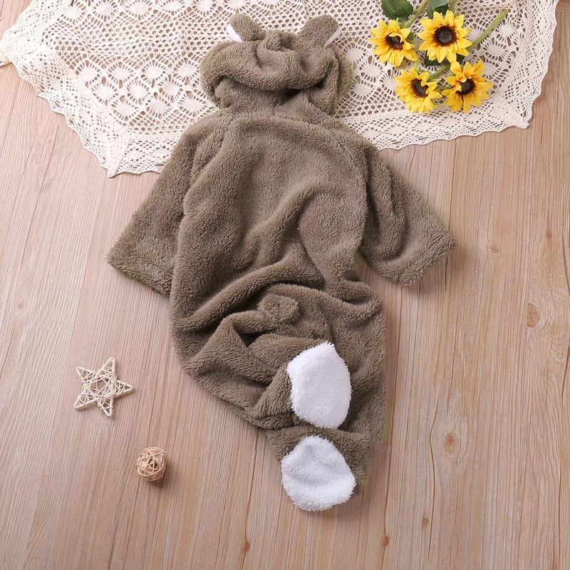 Baby & Toddler Long Sleeve Romper – Cartoon Style Playsuit Jumpsuit for Boys and Girls, Autumn/Winter