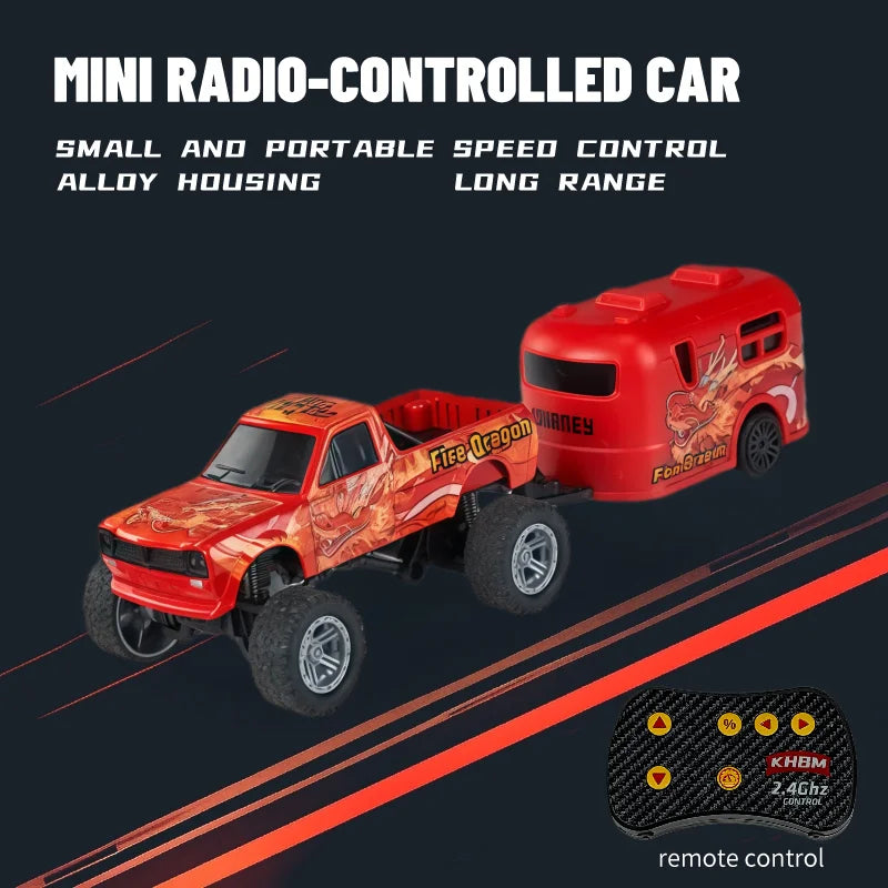 1/64 Scale Mini Alloy Remote Control Car – Portable RC Toy with Up to 60 Minutes Runtime – Fun Electronic Gift for Children