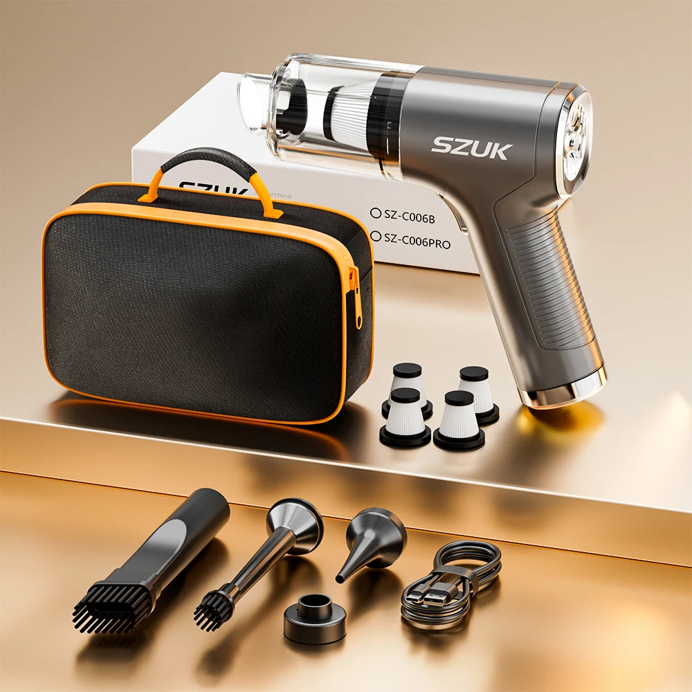 SZUK Cordless Handheld Car Vacuum Cleaner and Air Blower