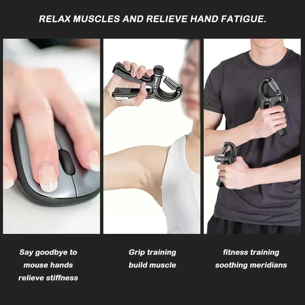 Hand Grip Strengthener and Finger Exerciser Set for Strength and Rehabilitation