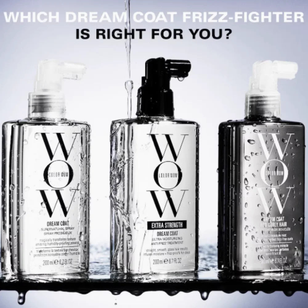 WOW Frizz Control Hair Care Set – Anti-Moisture Hair Spray, Softening Shampoo & Glazed Smoothing Conditioner