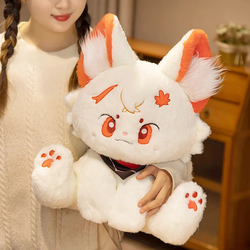 Adorable 42CM Genshin-Inspired Cat Plush – Kazuha, Scaramouche & Xiao | Soft Anime Pillow Toy for Fans & Gift Giving