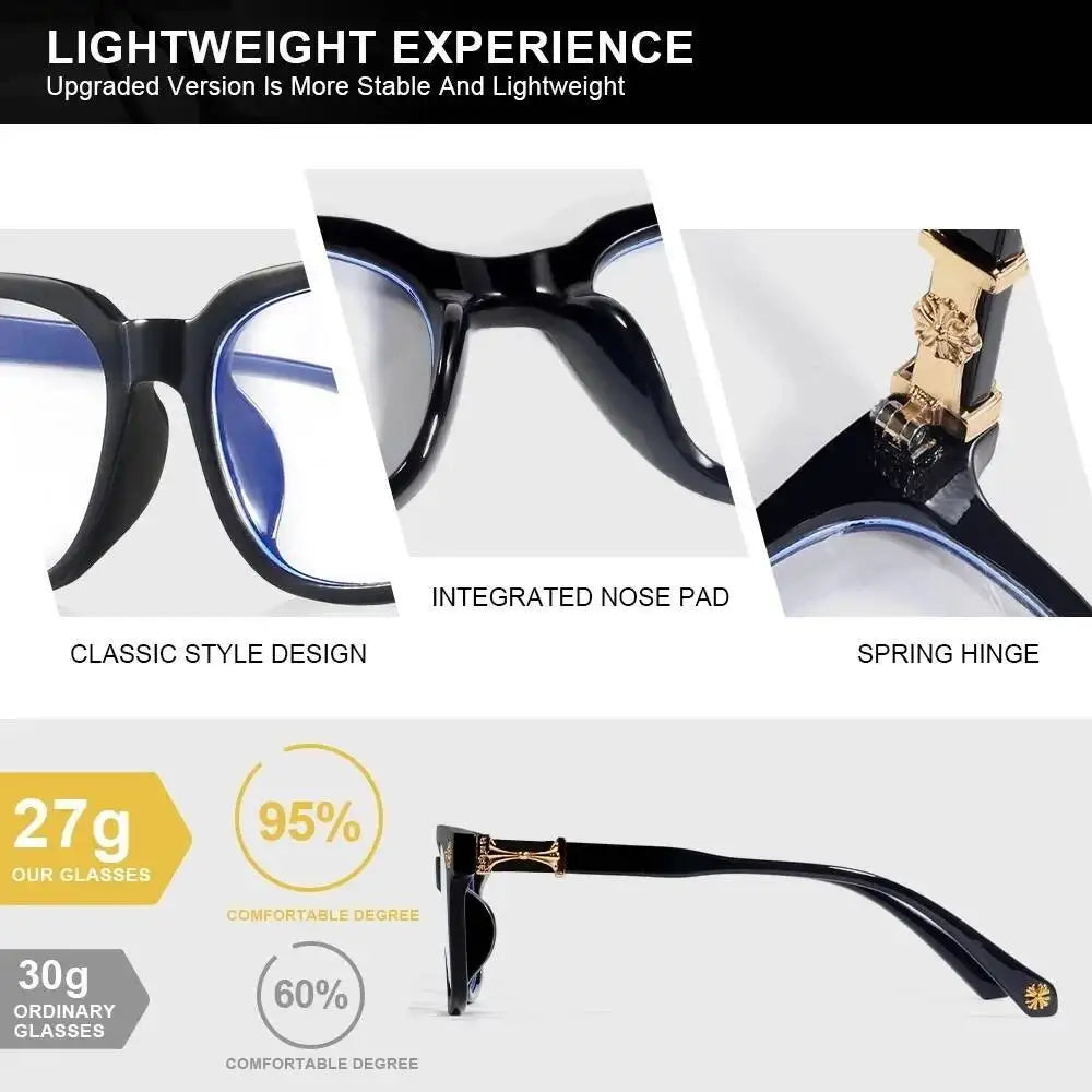 Classic Square Blue Light Blocking Eyeglasses
