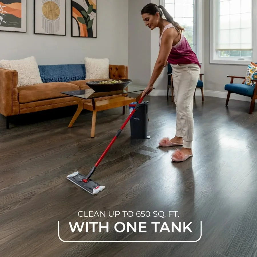 O-Cedar H2pro Flat Mop System – Dual-Tank Design Separates Clean & Dirty Water, Compact Cleaning Mop