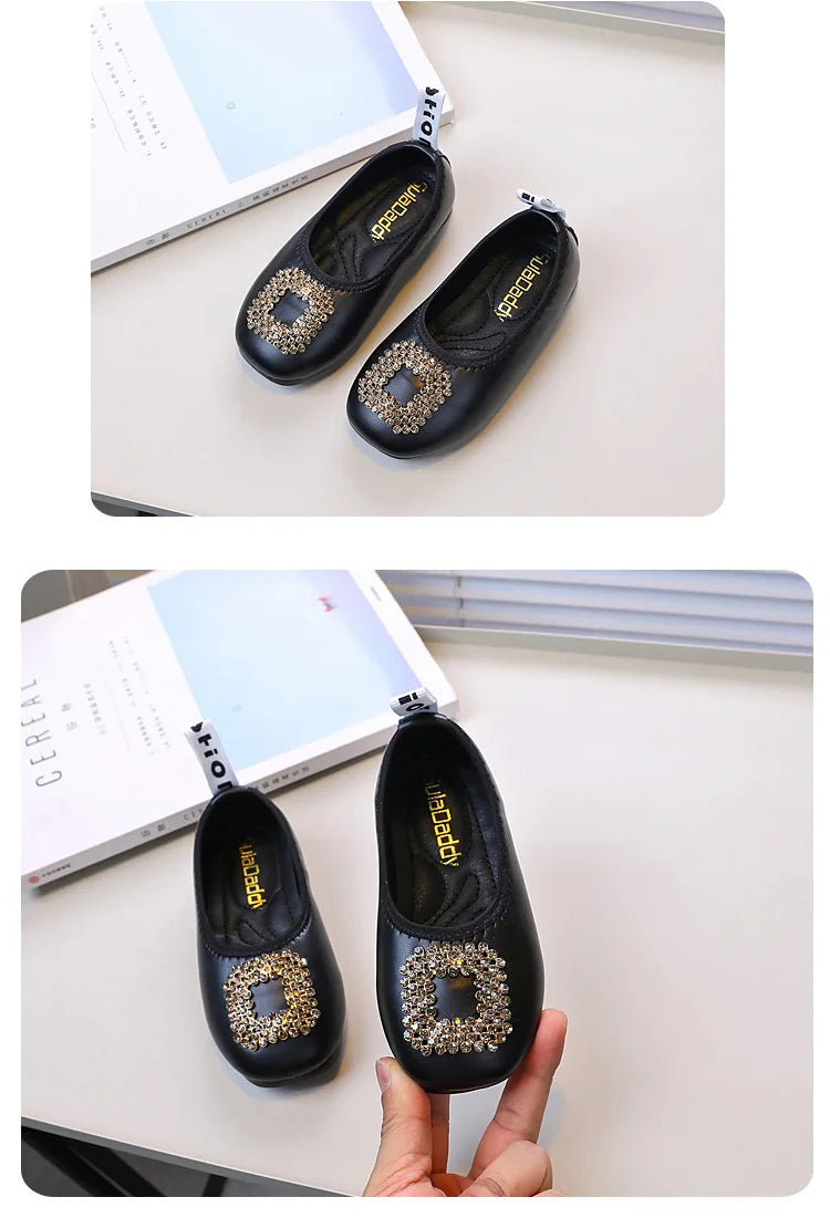 Children's PU Leather Princess Flats – Non-Slip, Soft, Classic Ballet Moccasins
Perfect for Spring & Autumn | Girls' Slip-On Dress Shoes