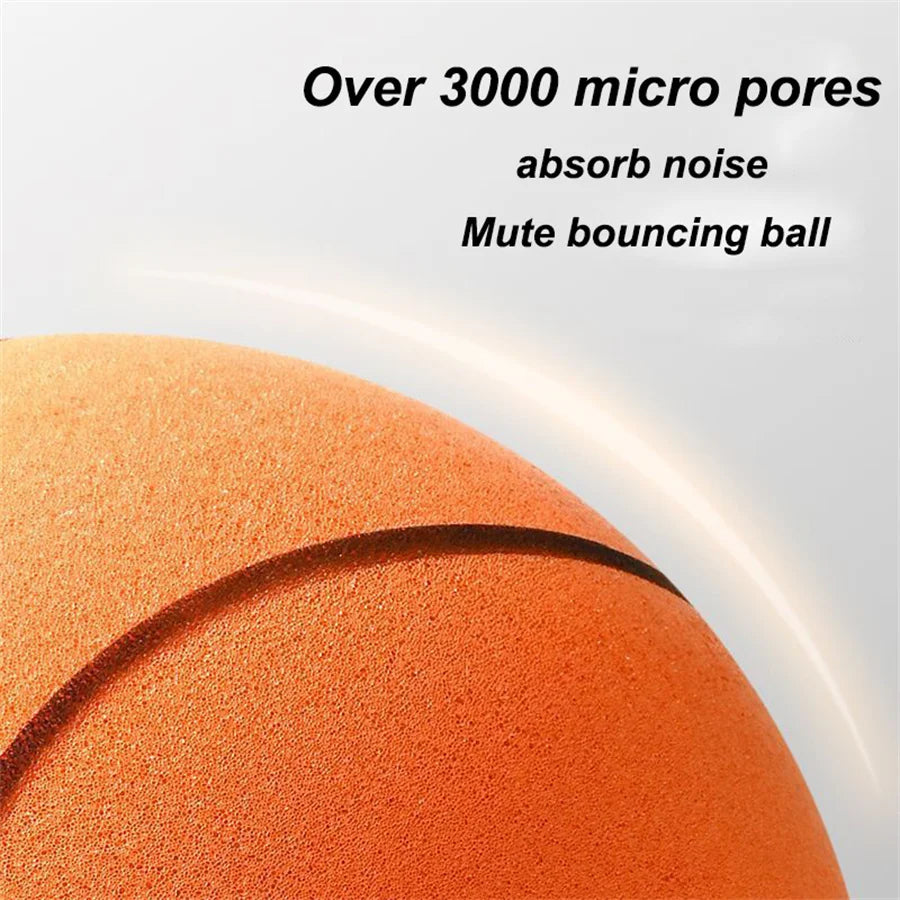 Silent Foam Basketball – Soft No-Noise Indoor Practice Ball (Sizes 3/5/7)