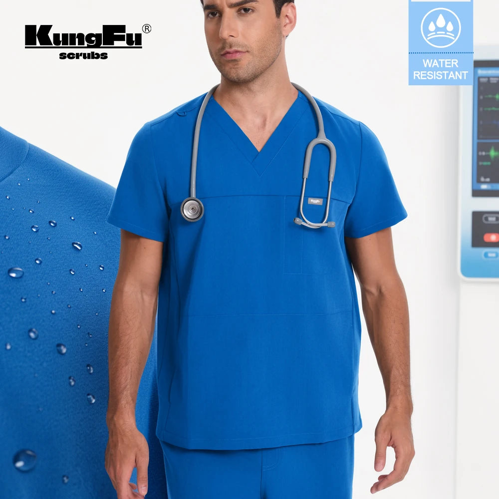 Medical Scrubs Set – V-Neck Top & Pants for Men and Women