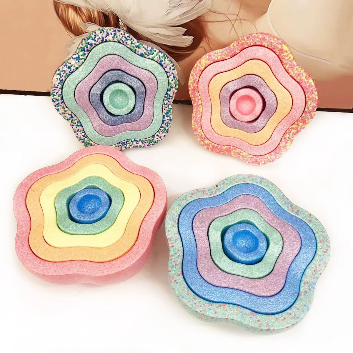 Foam Nesting and Stacking Set – 5 Pieces