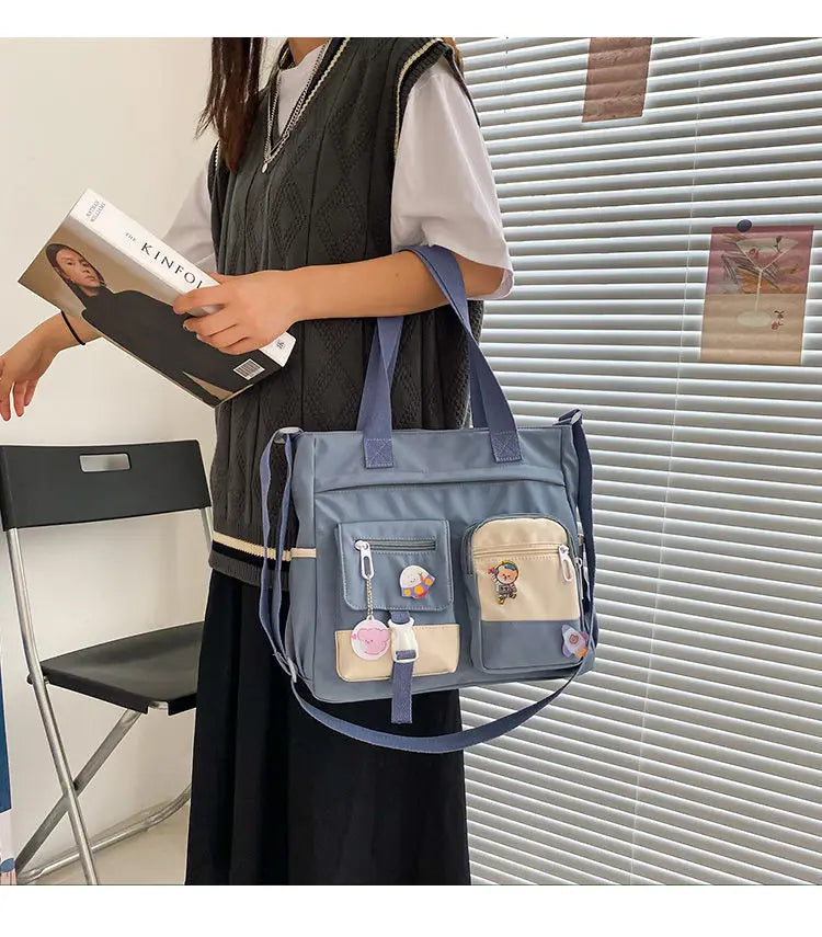 Waterproof Nylon Women's Shoulder Bag – Casual Crossbody Messenger Tote