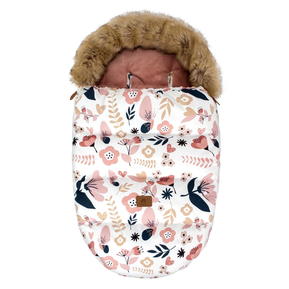 Baby Stroller Footmuff with Removable Collar