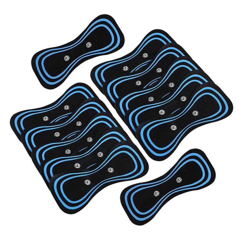 EMS Massager Gel Pads – Reusable Electrode Stickers for Muscle Relief & Neck Therapy