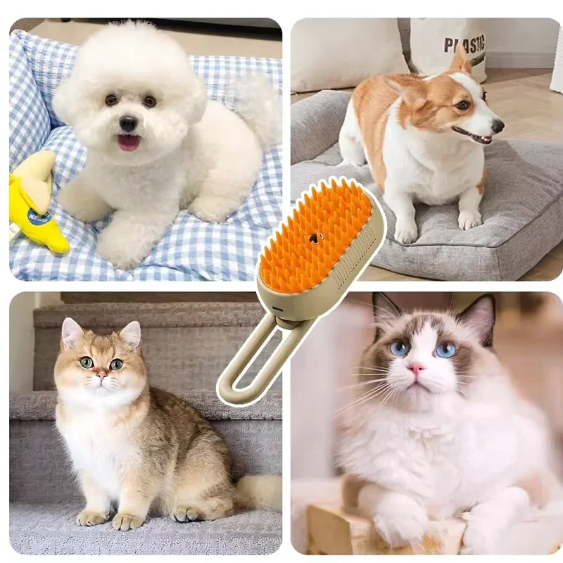 Pet Mist Grooming Brush for Cats and Dogs