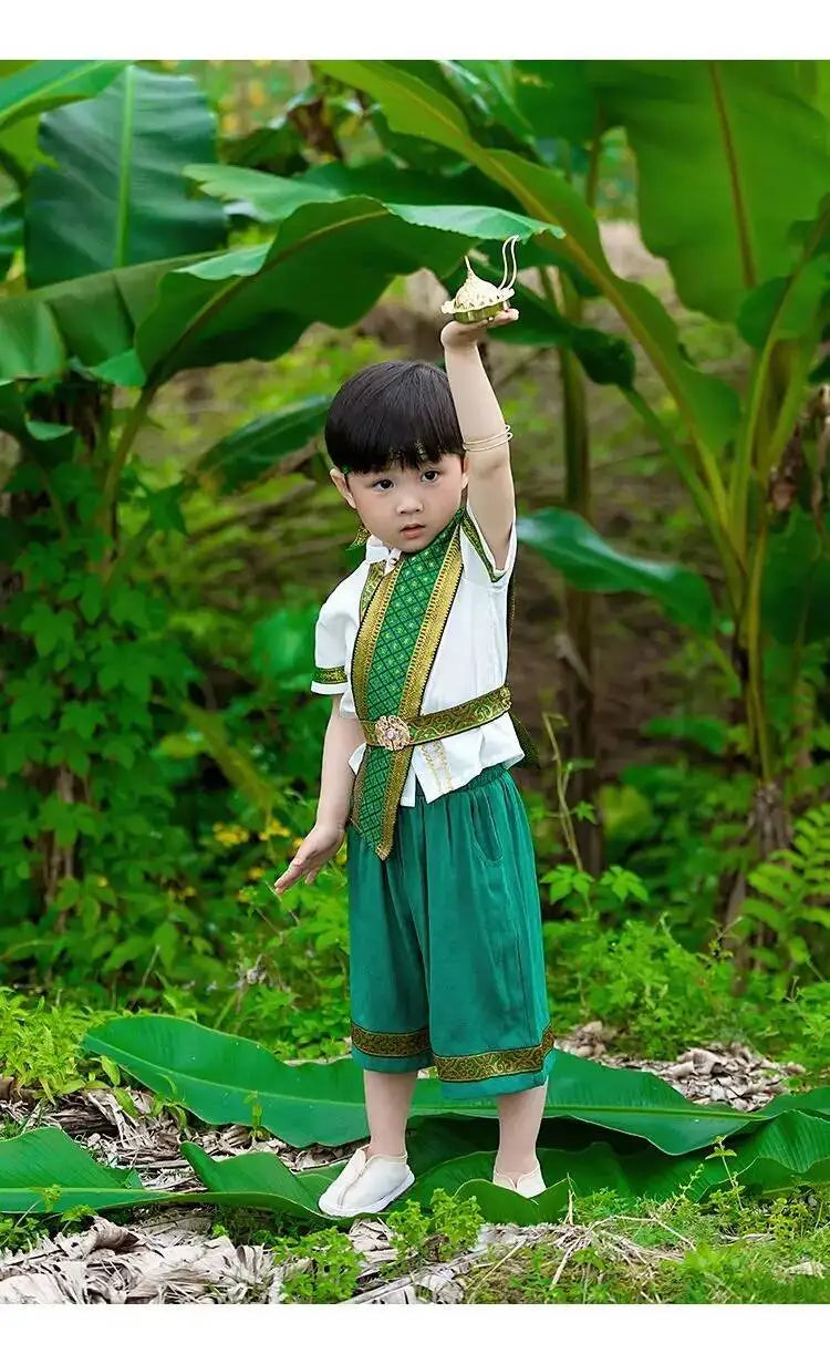 Boys’ Dai Ethnic Clothing Set – Traditional Children’s Costume for Festivals, Cultural Wear & Celebrations