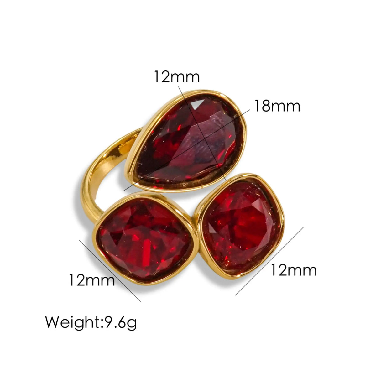 14K Gold-Plated Adjustable Ring