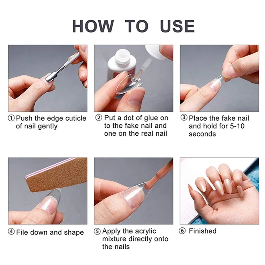 150–160pcs Short Square Press-On Nails – Soft Gel False Nail Tips for Manicure, Y2K Style Artificial Nails for Women